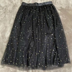 Black tulle skirt
